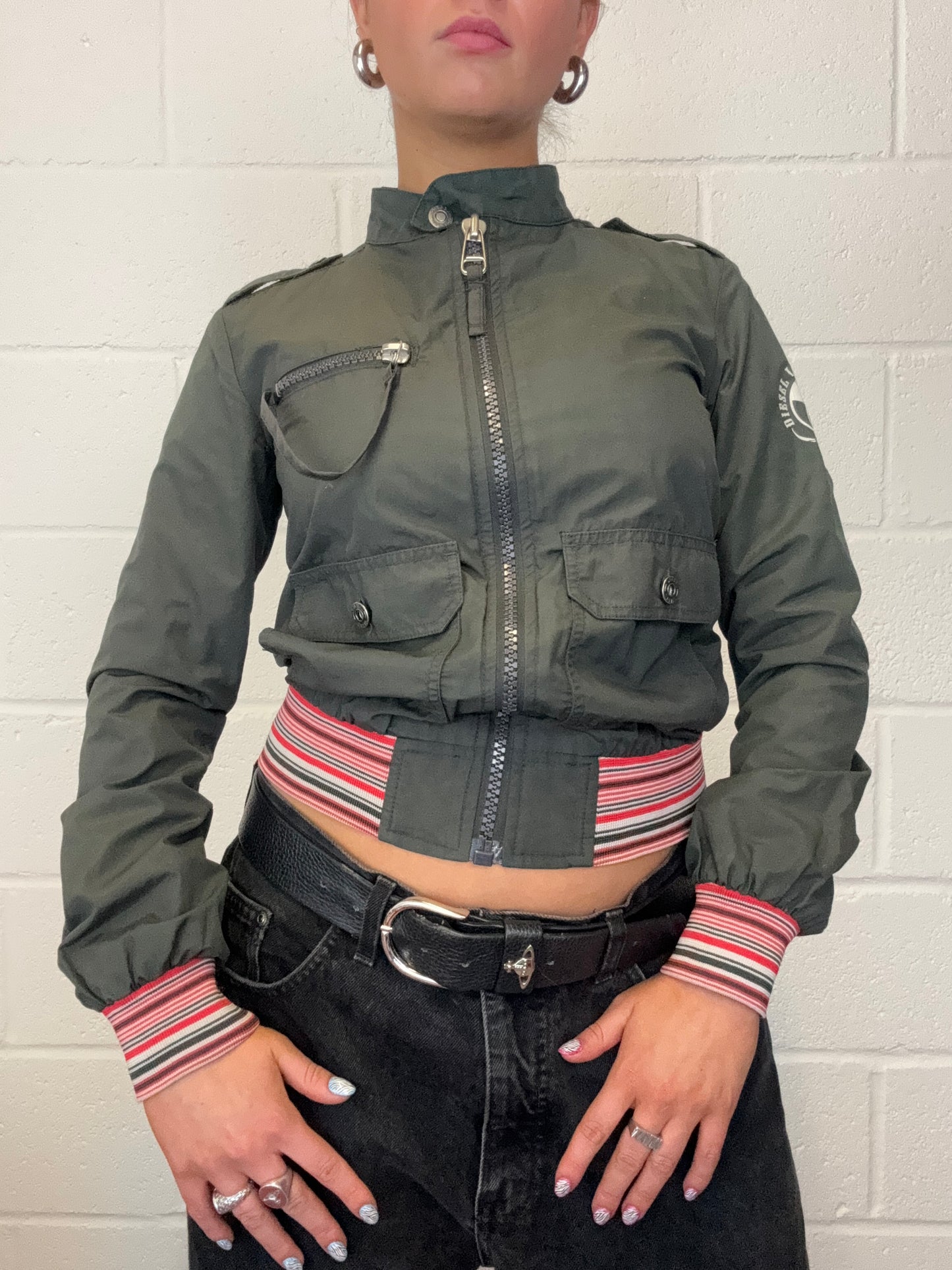 Diesel Khaki Bomber Jacket