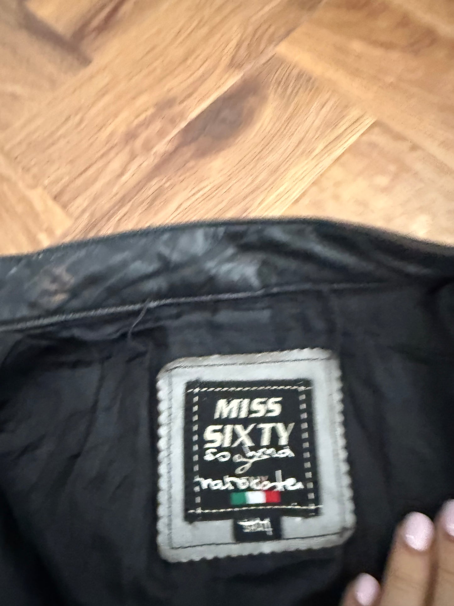 Miss Sixty Leather Racer Jacket (S)