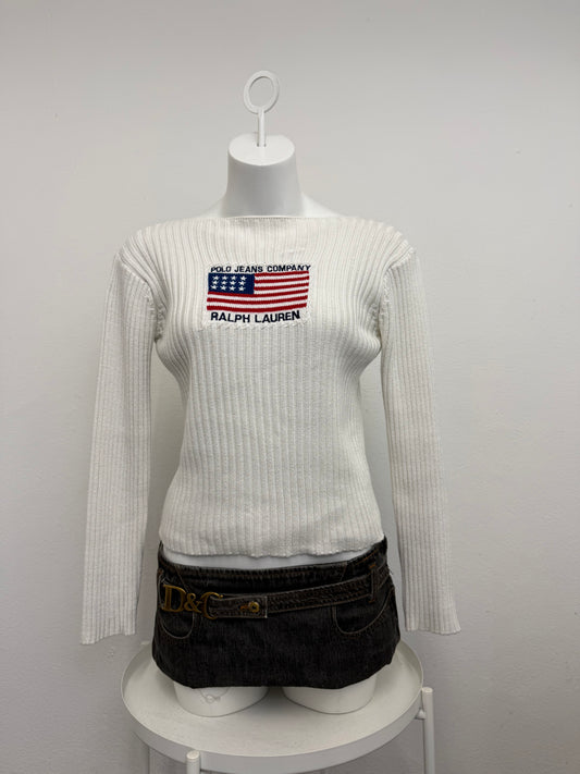 Ralph Lauren Flag Knit Jumper (S)