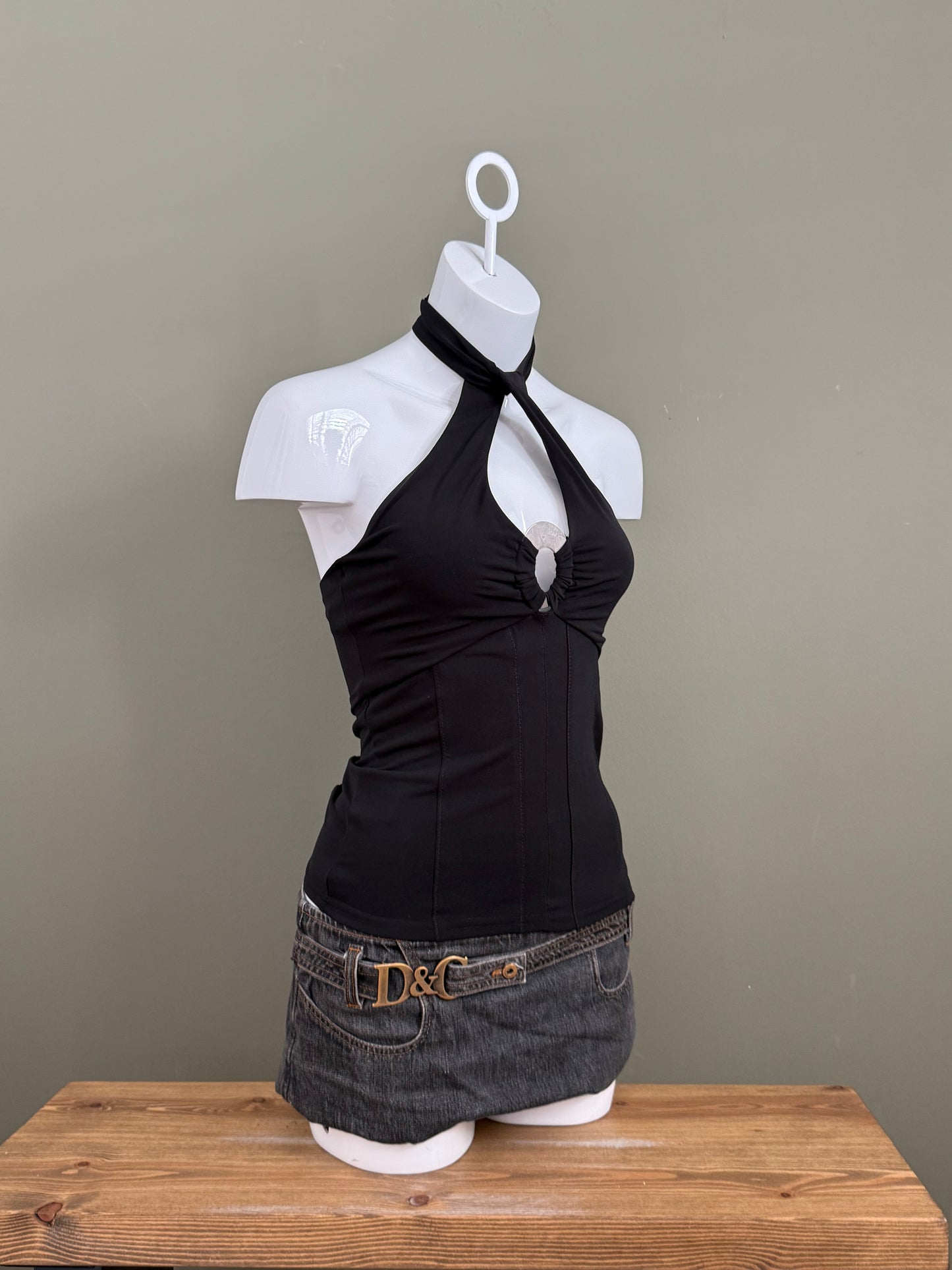 Karen Millen Twist Halterneck Top (UK12)