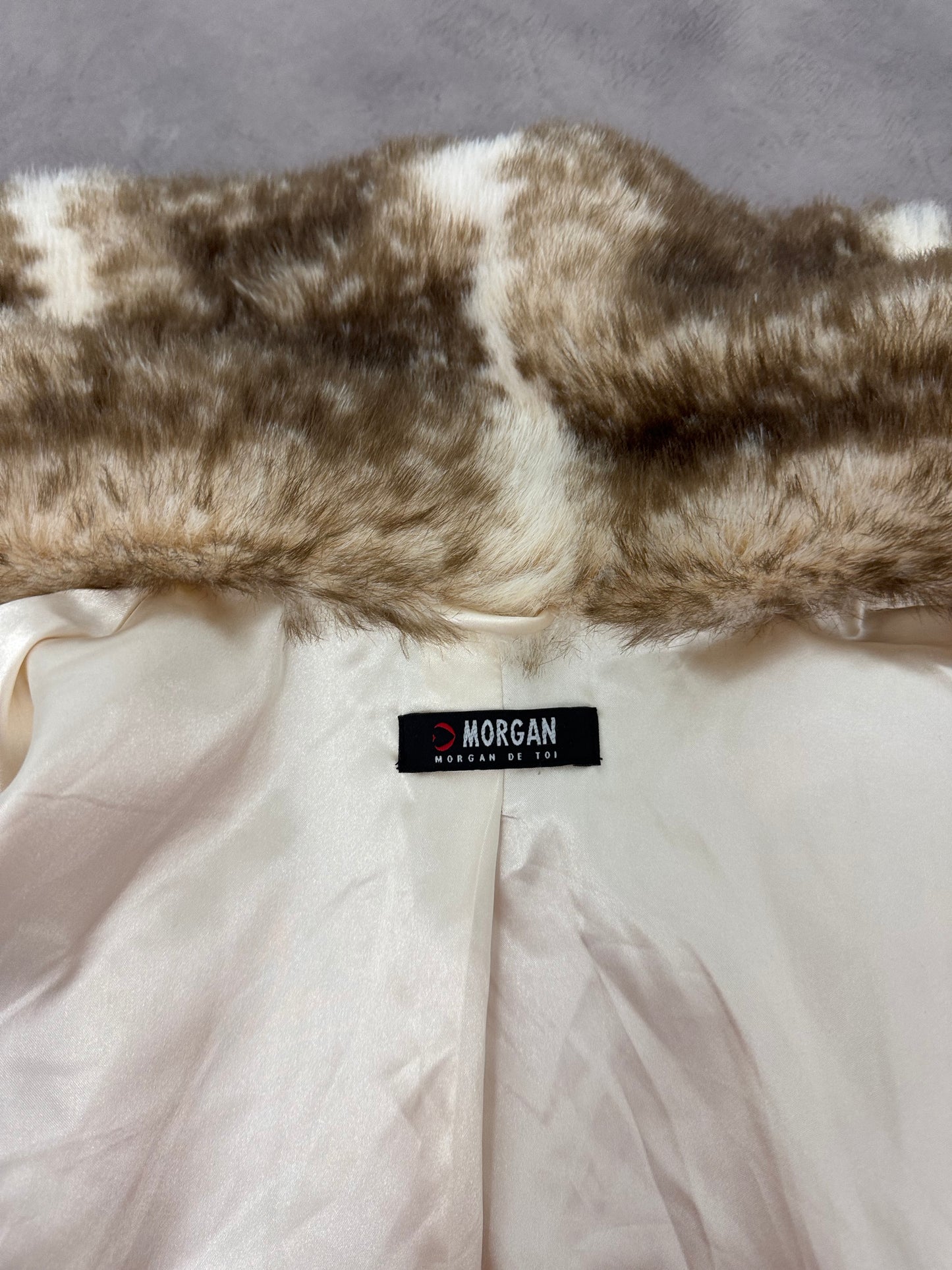 Morgan De Toi Faux Fur Bomber Jacket (M)