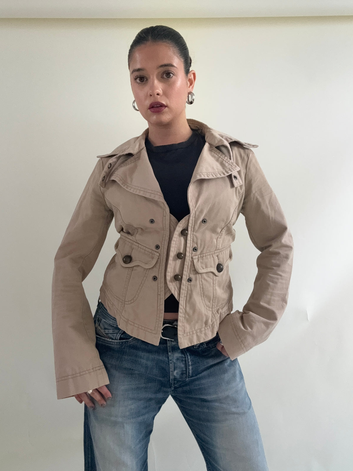 Diesel Beige Military Jacket (L)