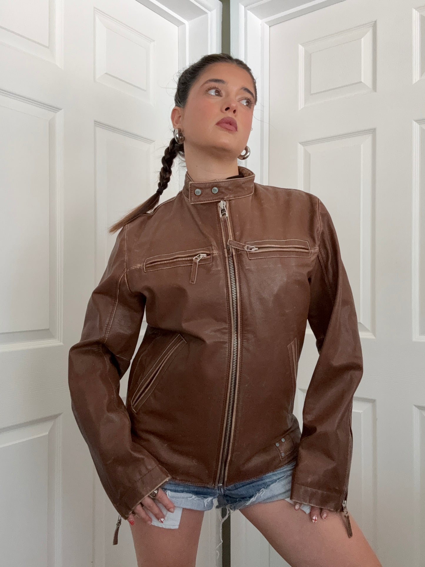 Diesel Leather Biker Jacket (M)
