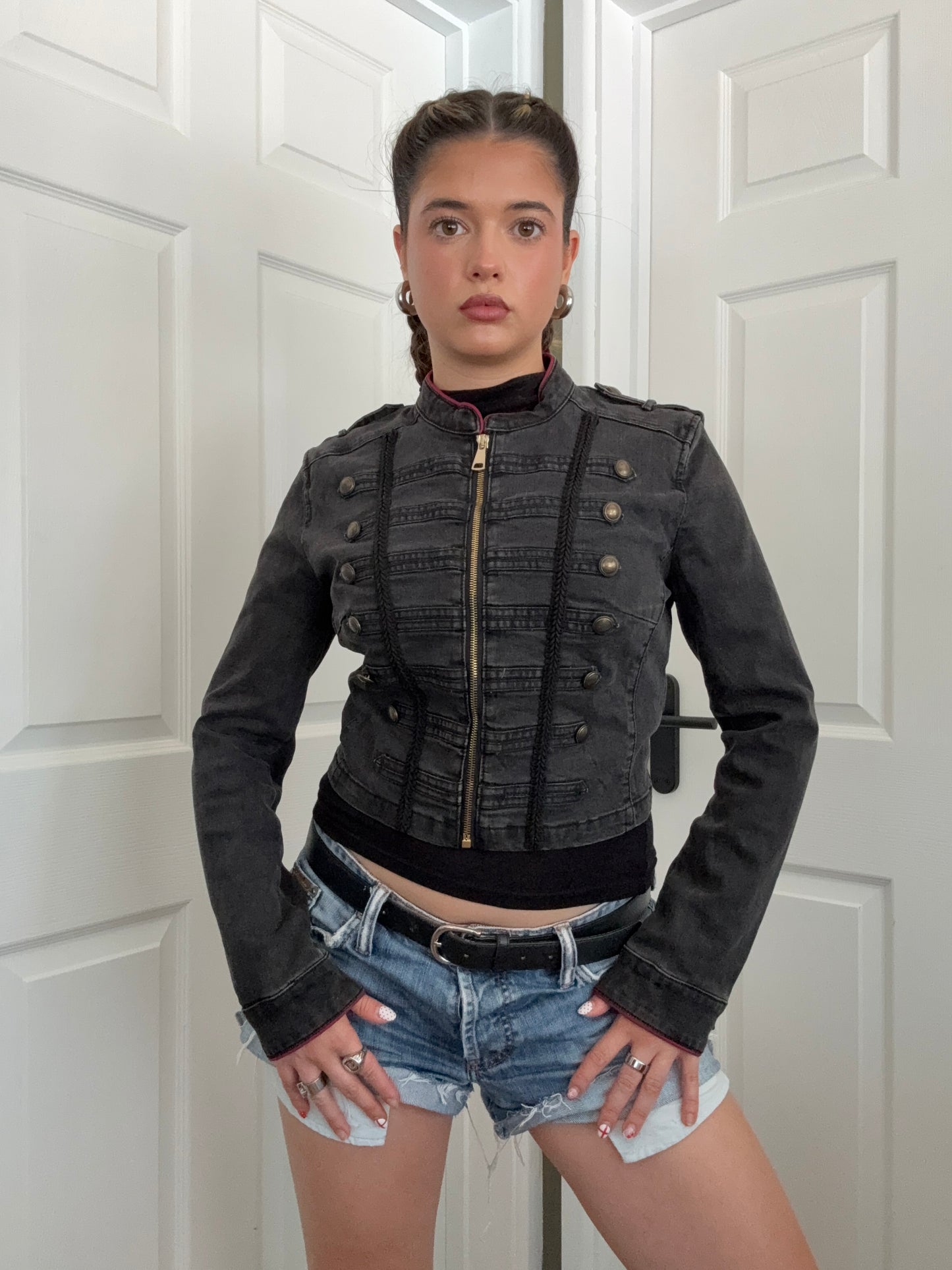 Guess Cropped Military Jacket (M)