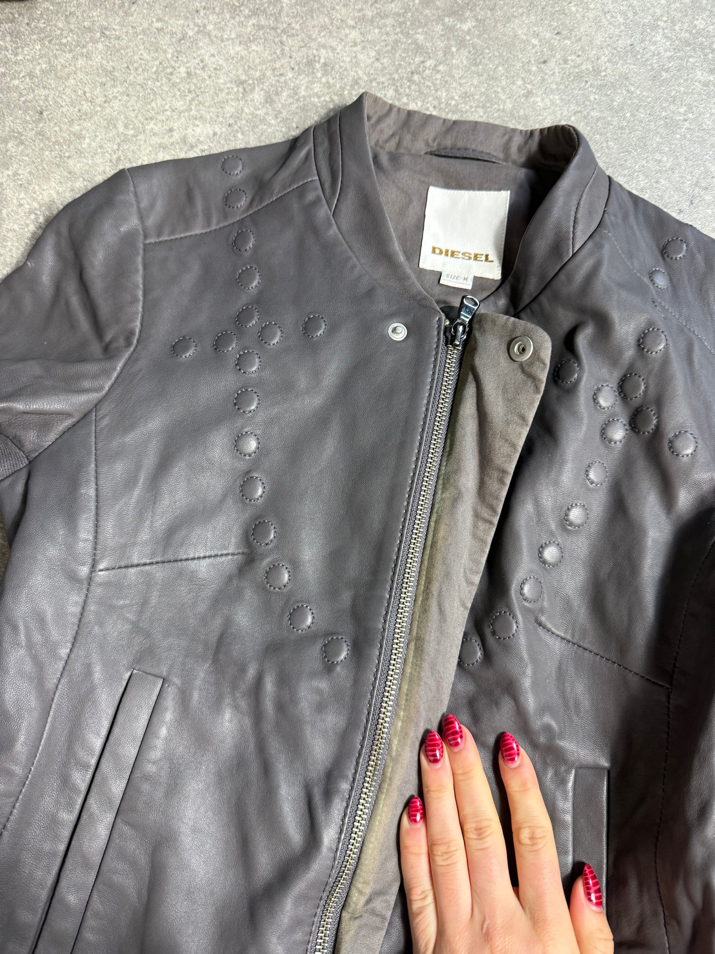 Diesel Leather Jacket (M)