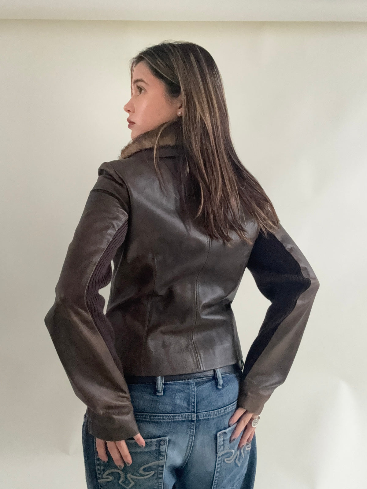 Morgan De Toi Asymmetric Leather Jacket (S)