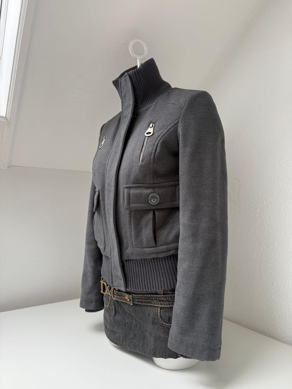 Grey Cargo Jacket (S)