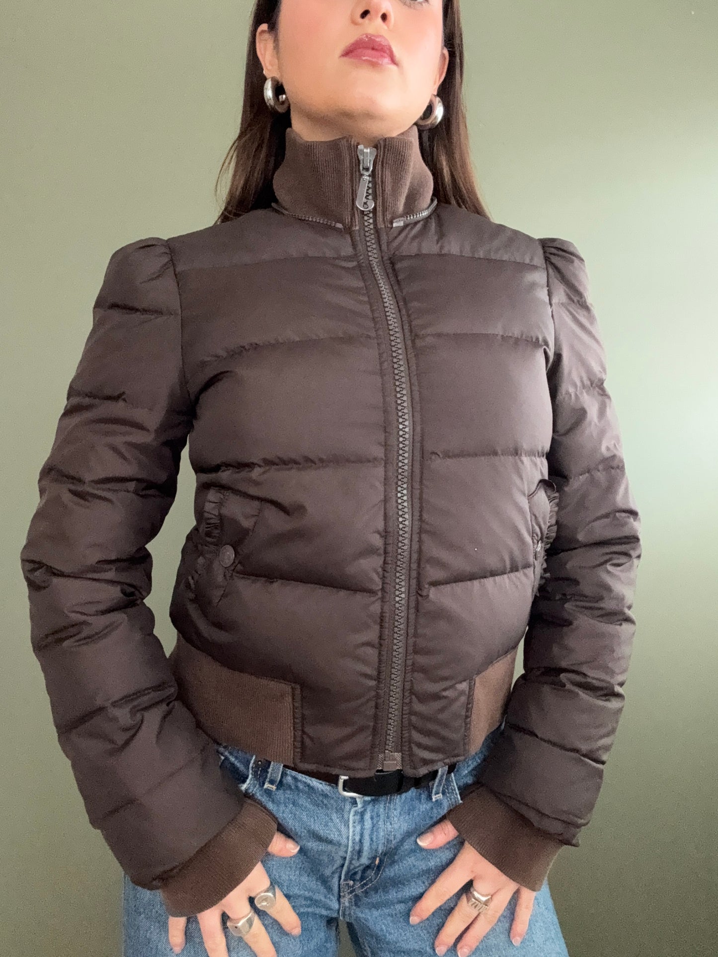 Brown Juicy Couture Puffer (S)