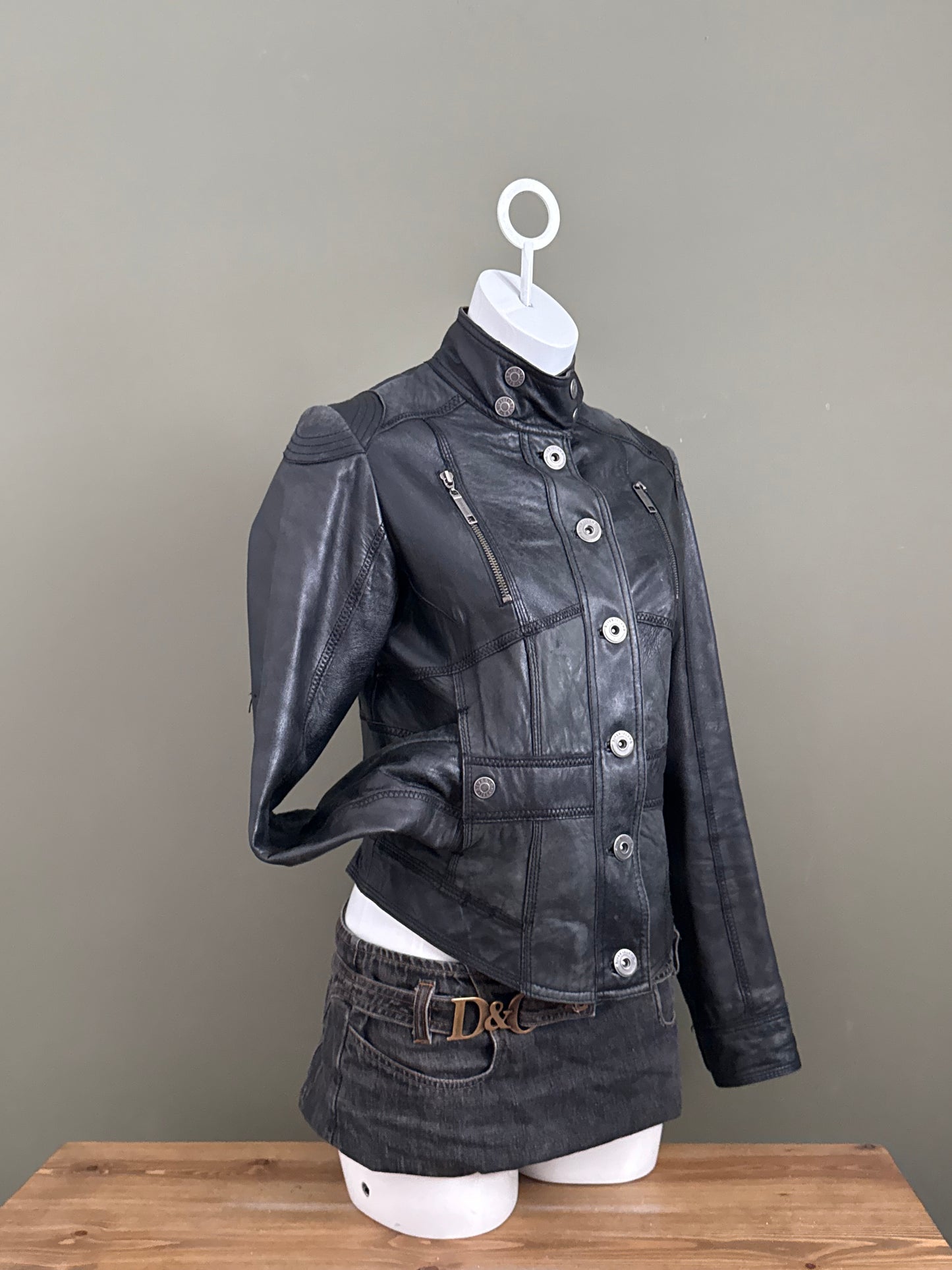 Leather Corset Jacket (UK12)
