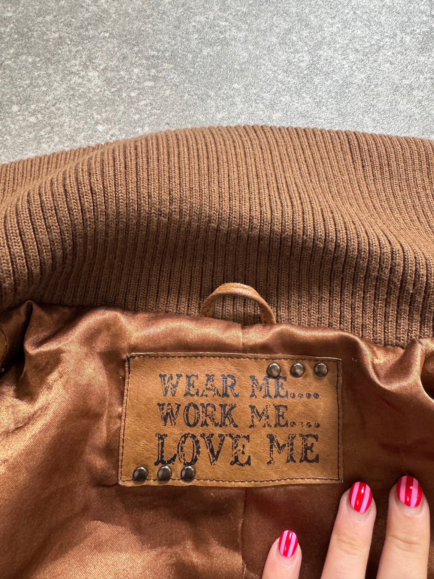 Fitted Leather Jacket (UK10)
