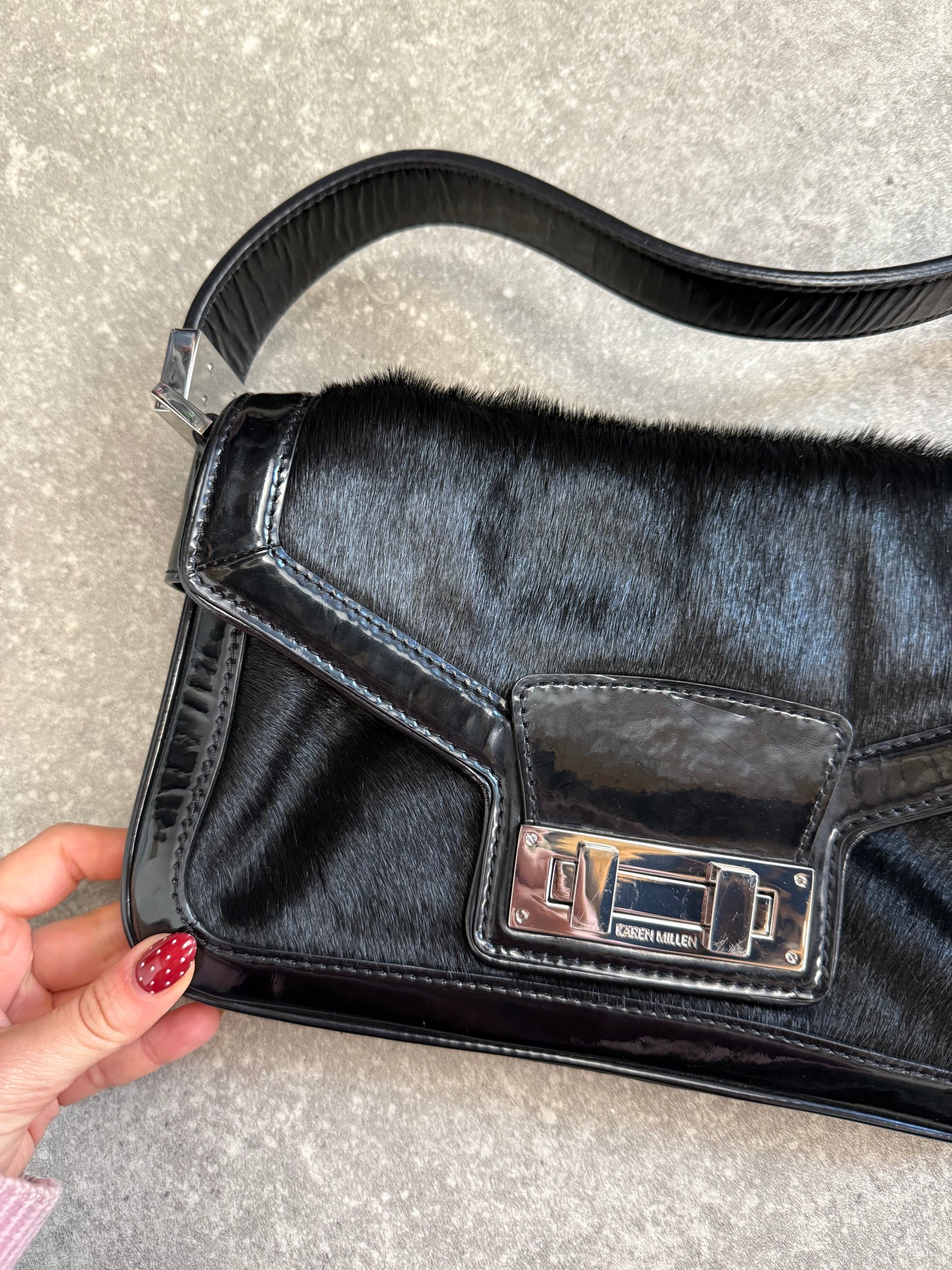 Karen Millen Leather Shoulder Bag