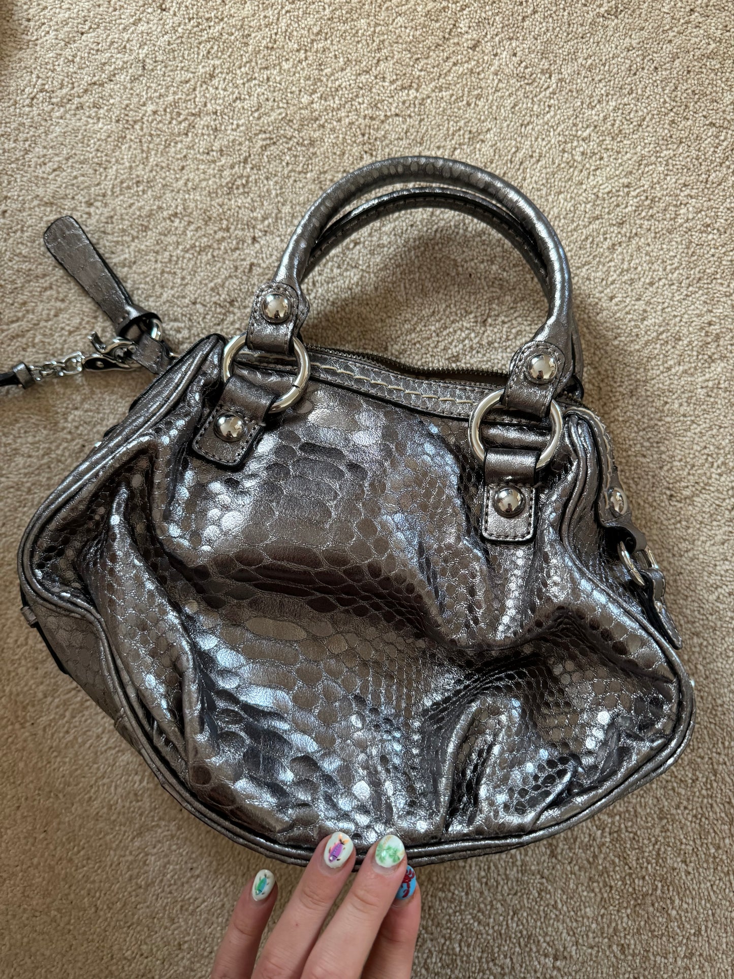 Guess Silver Bag