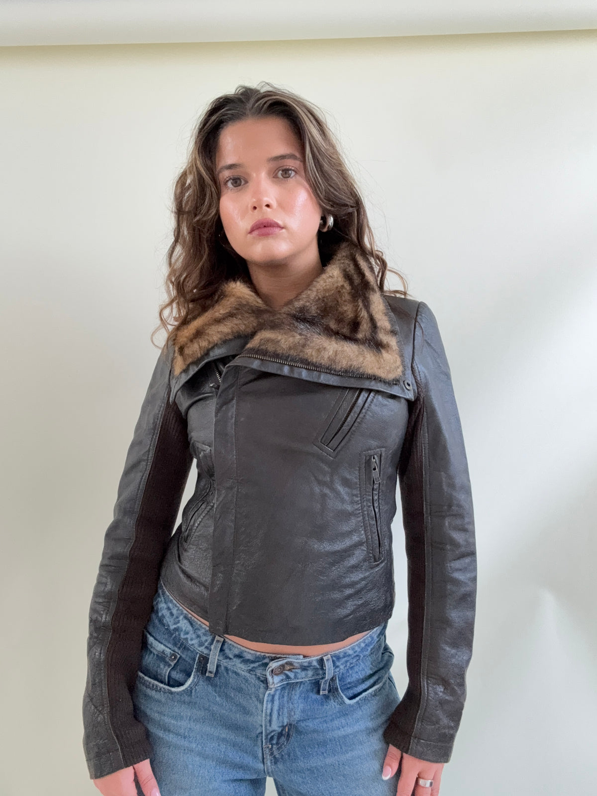 Morgan De Toi Leather Asymmetric Jacket (XS)