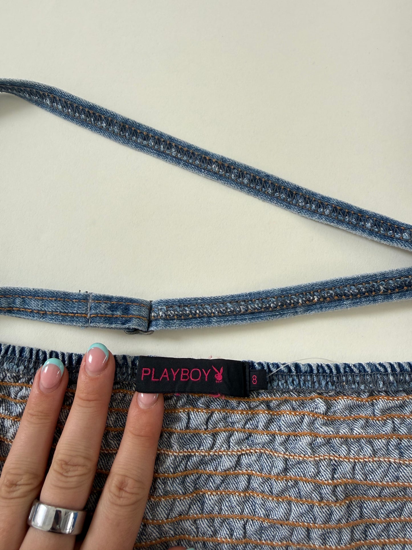 Playboy Denim Corset (UK8)