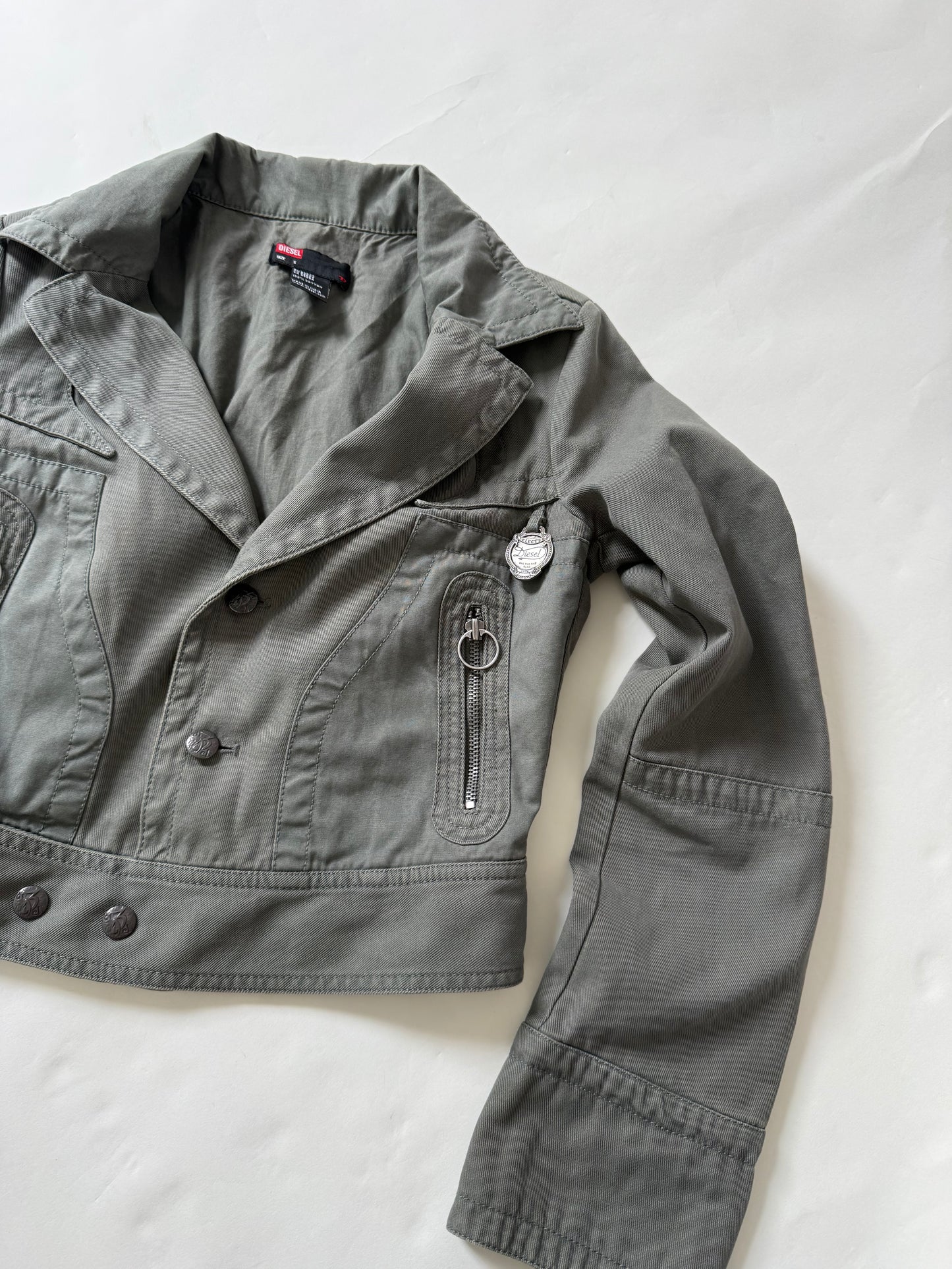 Diesel Cropped Fitted Jacket (S)