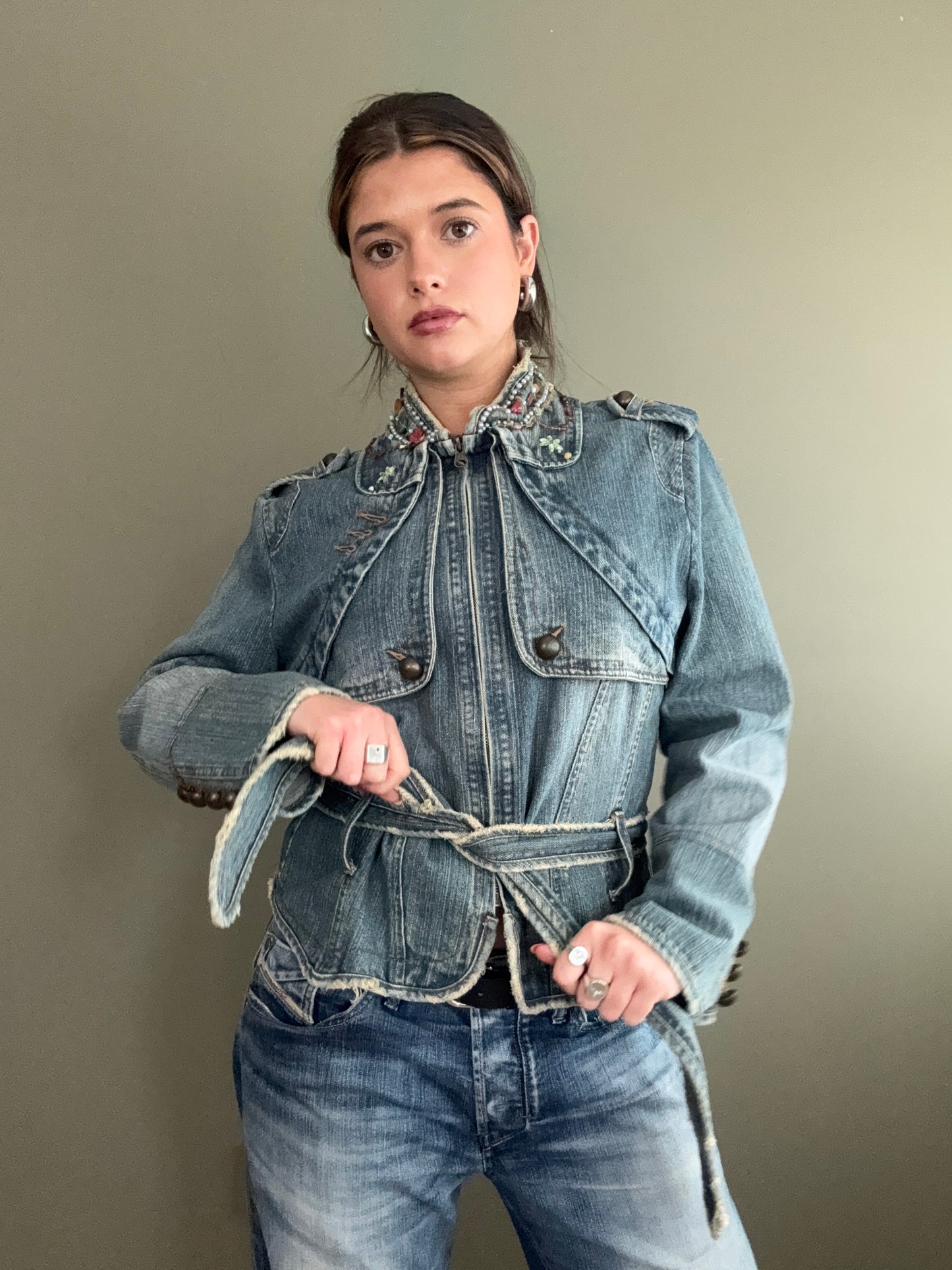 Y2K Denim Jacket (S)