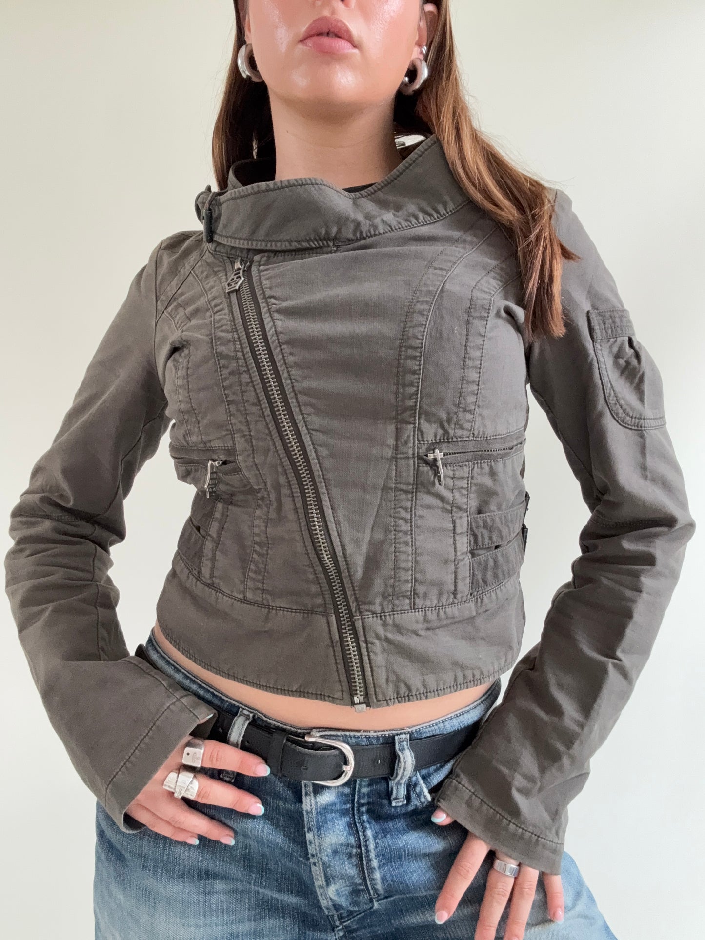 Diesel Cropped Utility Jacket (M)