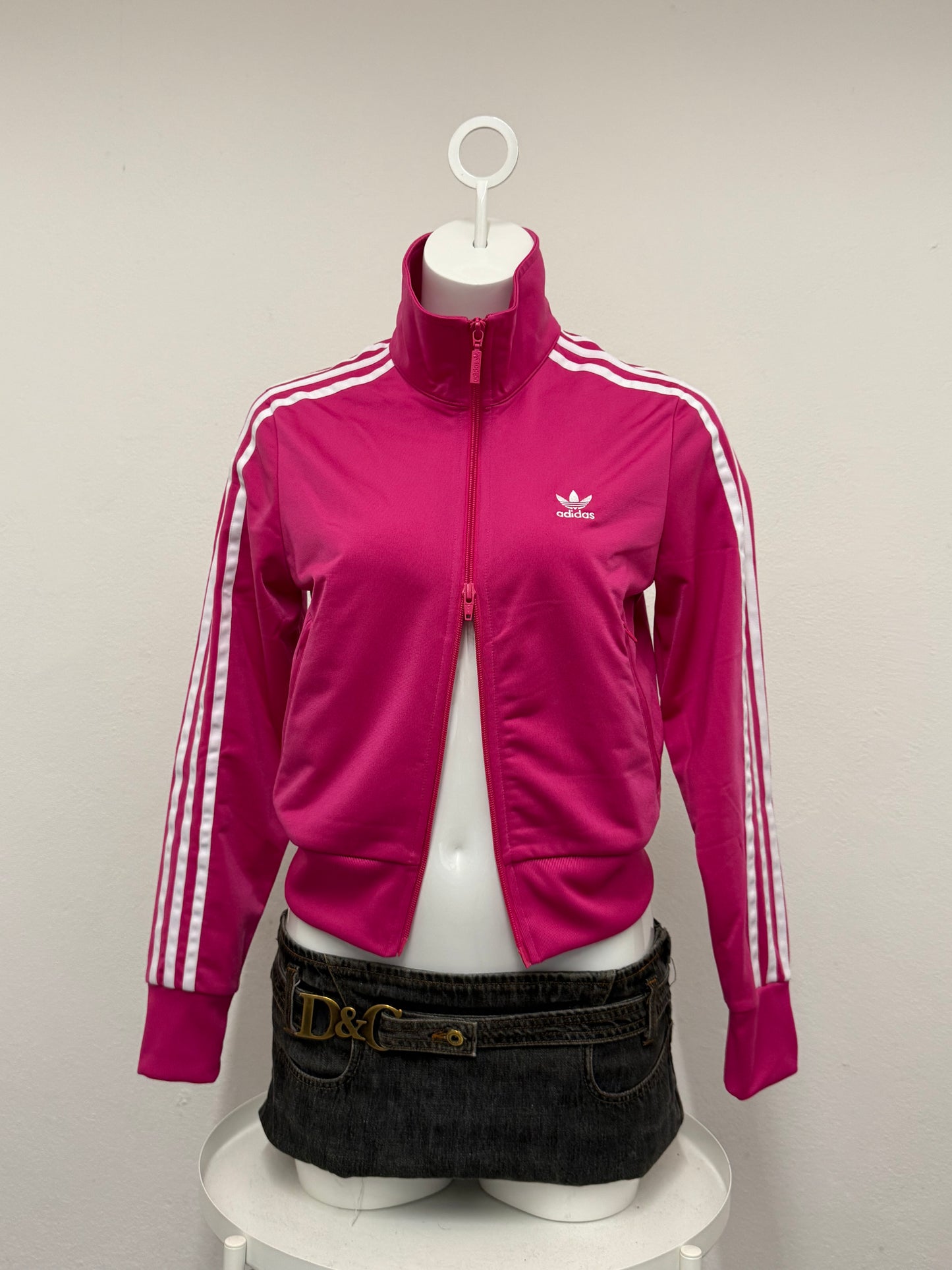 Pink Adidas Tracksuit Top (UK10)