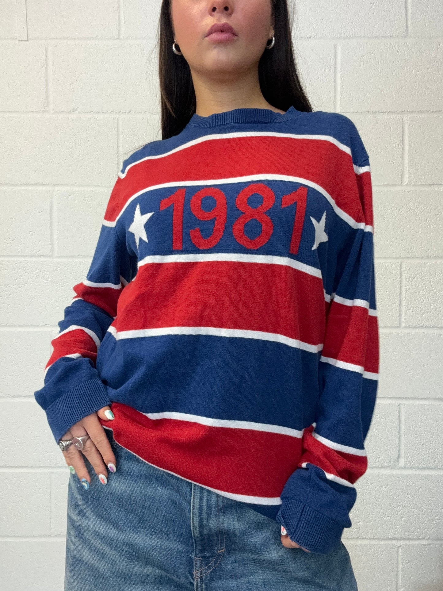 Guess Striped Knit Jumper