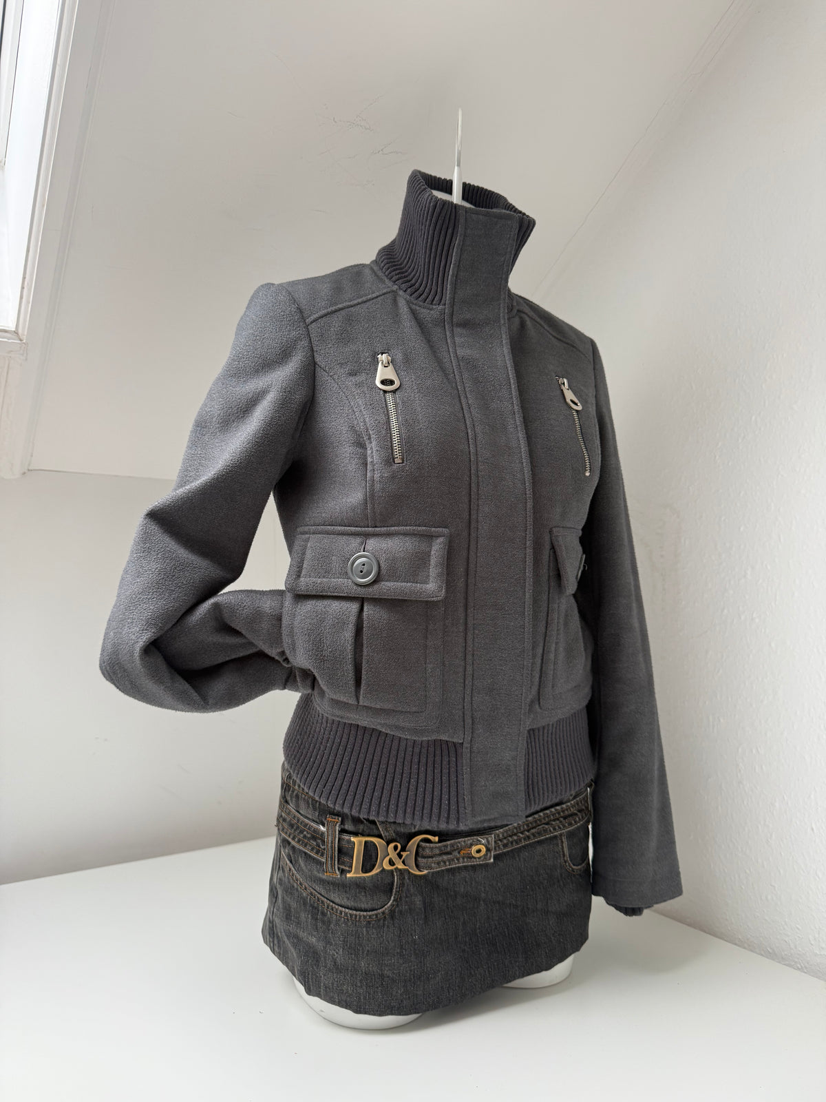 Grey Cargo Jacket (S)