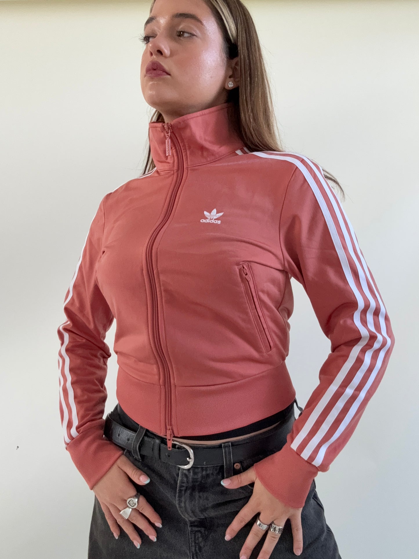 Adidas Double Zip Tracksuit Jacket (UK6)