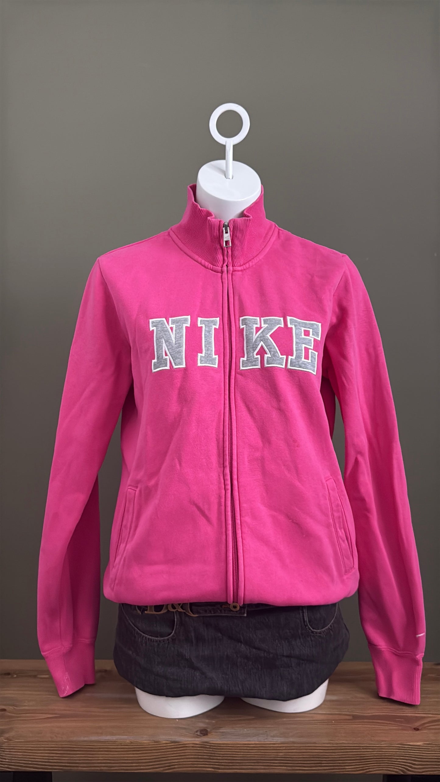 Pink Nike Zip Jumper (L)