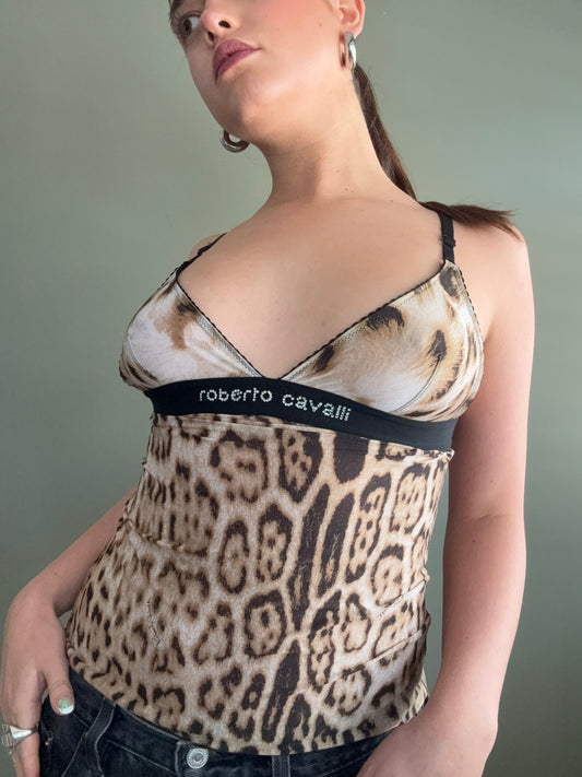 Roberto Cavalli Leopard Cami (S)