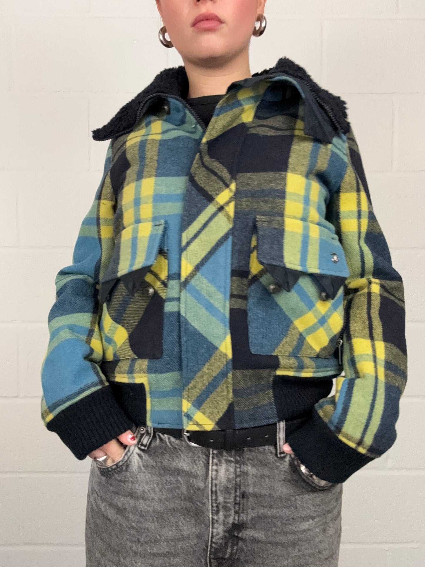 Diesel Tartan Wool Jacket (XS)