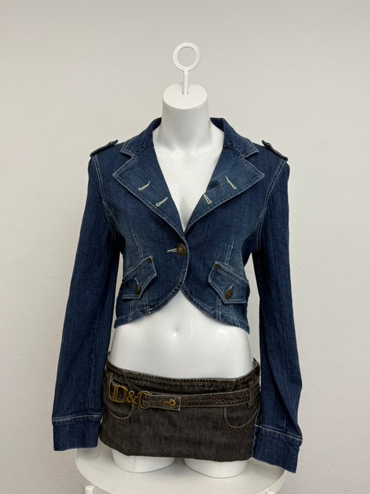 Morgan De Toi Denim Military Jacket (S)