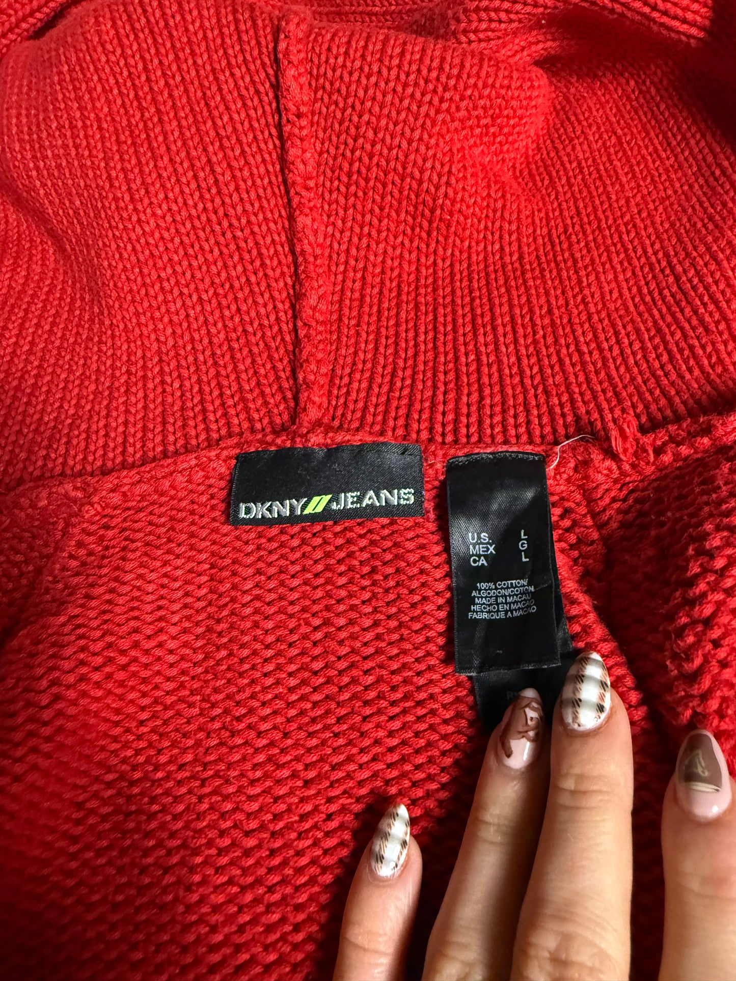 DKNY Knit Zip Jumper (L)