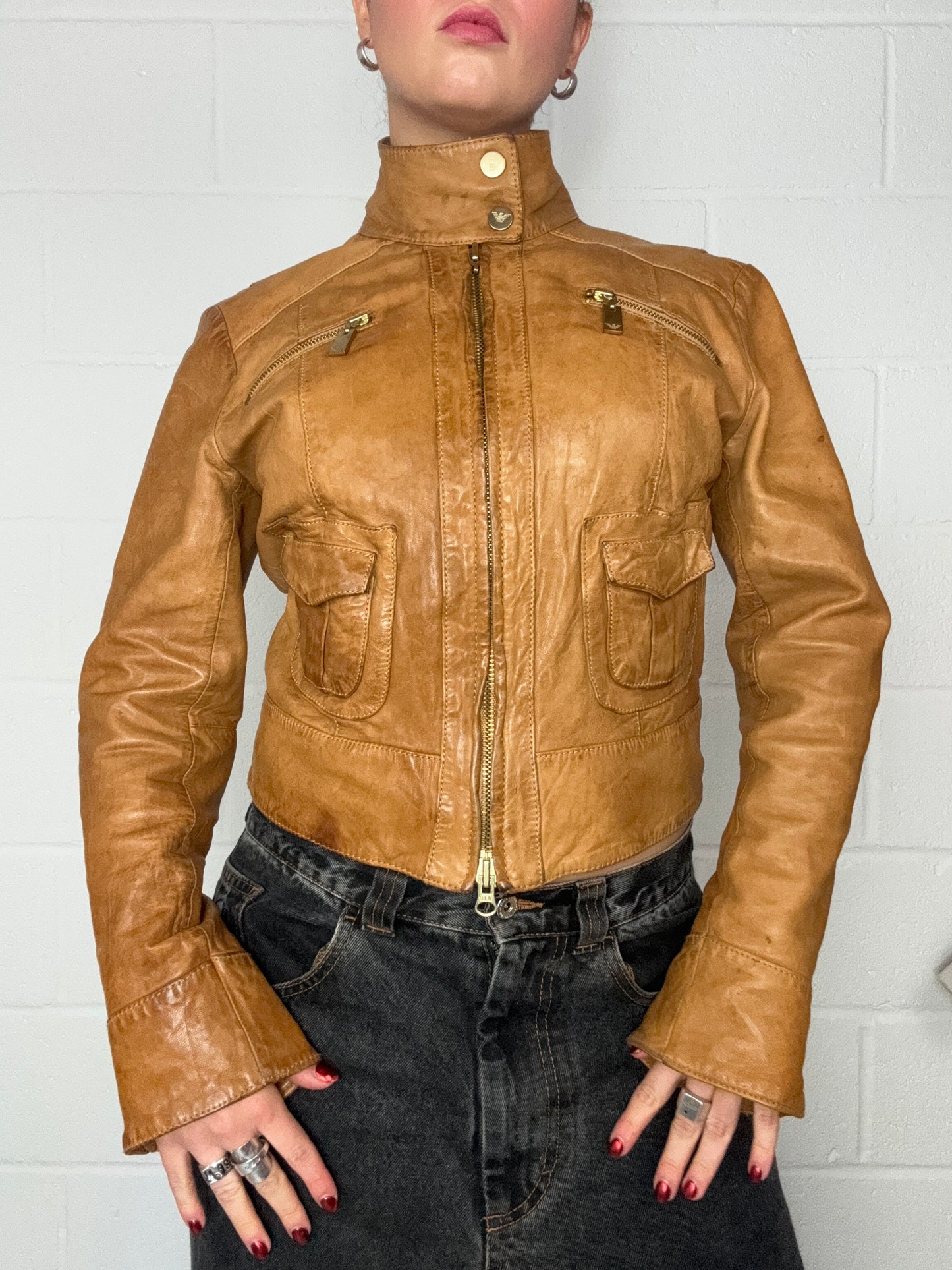 Armani Leather Jacket (S)