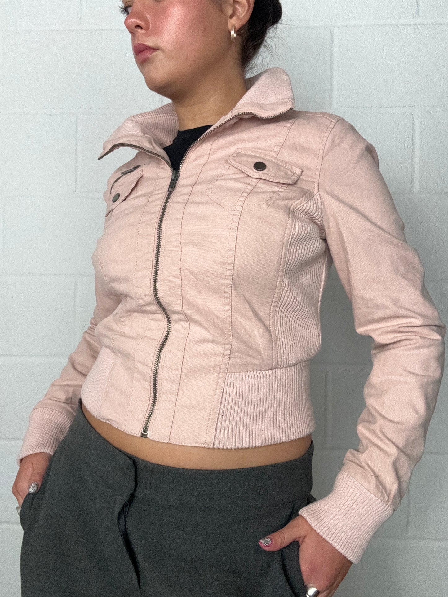 Jane Norman Pink Bomber Jacket