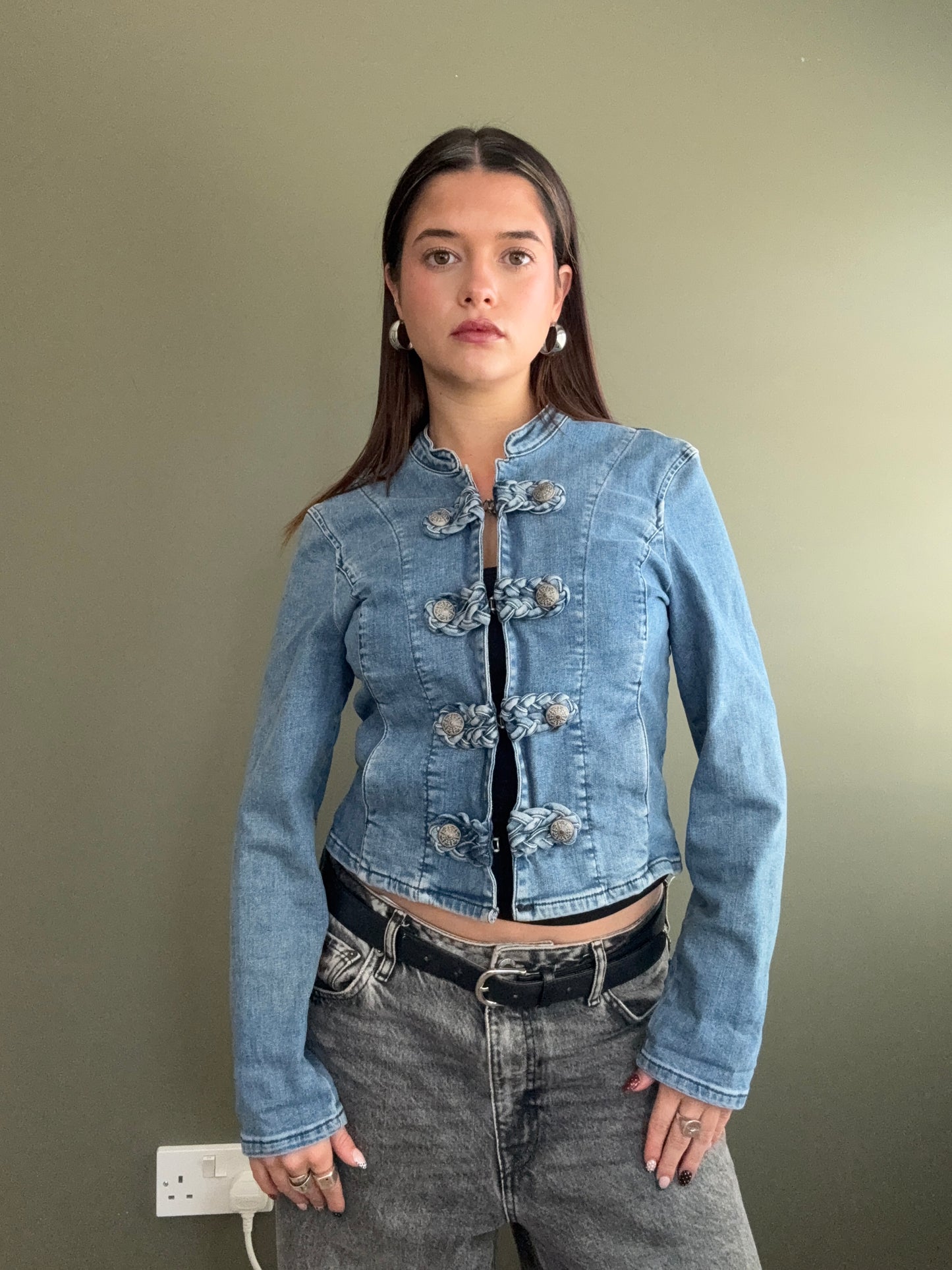 Denim Military Jacket (UK10)