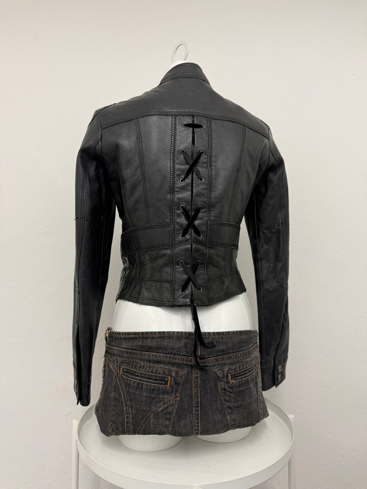 Leather Corset Jacket (UK12)