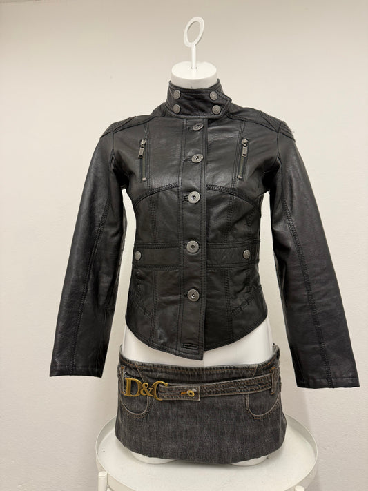 Leather Corset Jacket (UK10)
