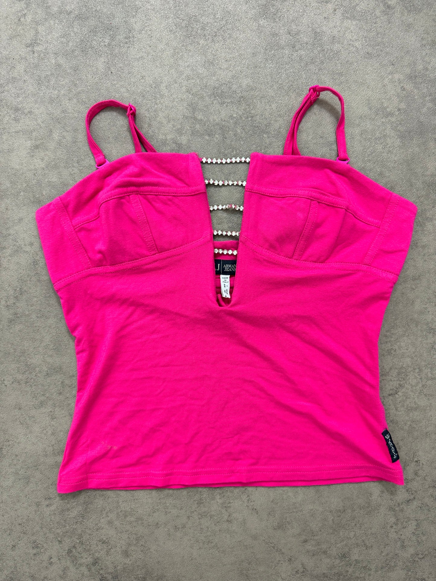 Armani Pink Y2K Cami Top