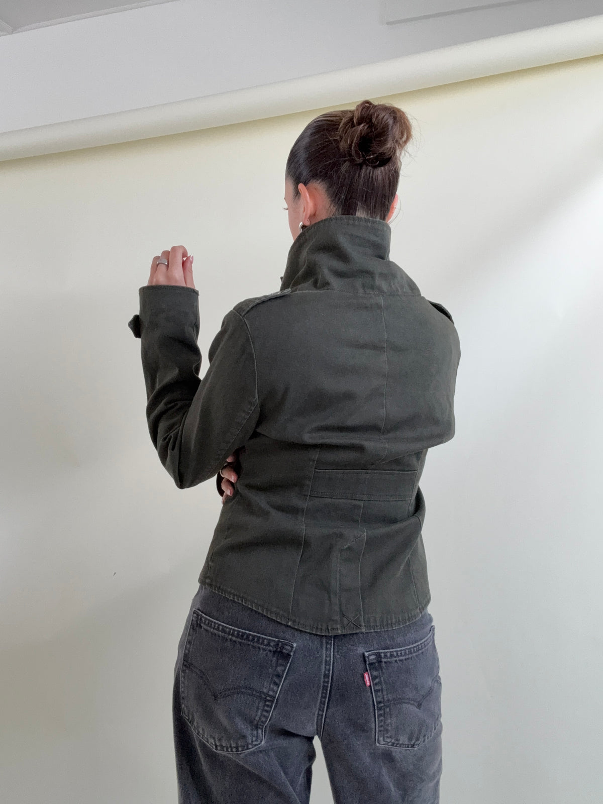 Firetrap Military Funnel Neck Jacket (M)
