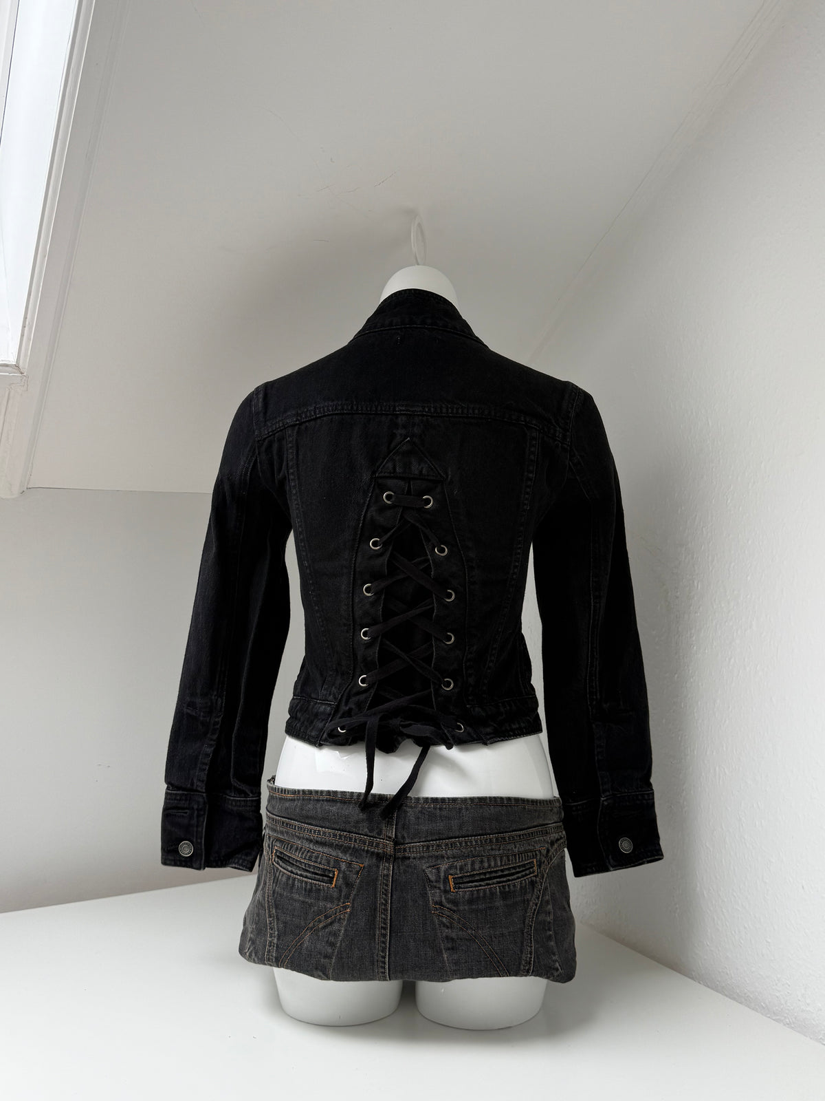 Y2K Black Corset Jacket (S)