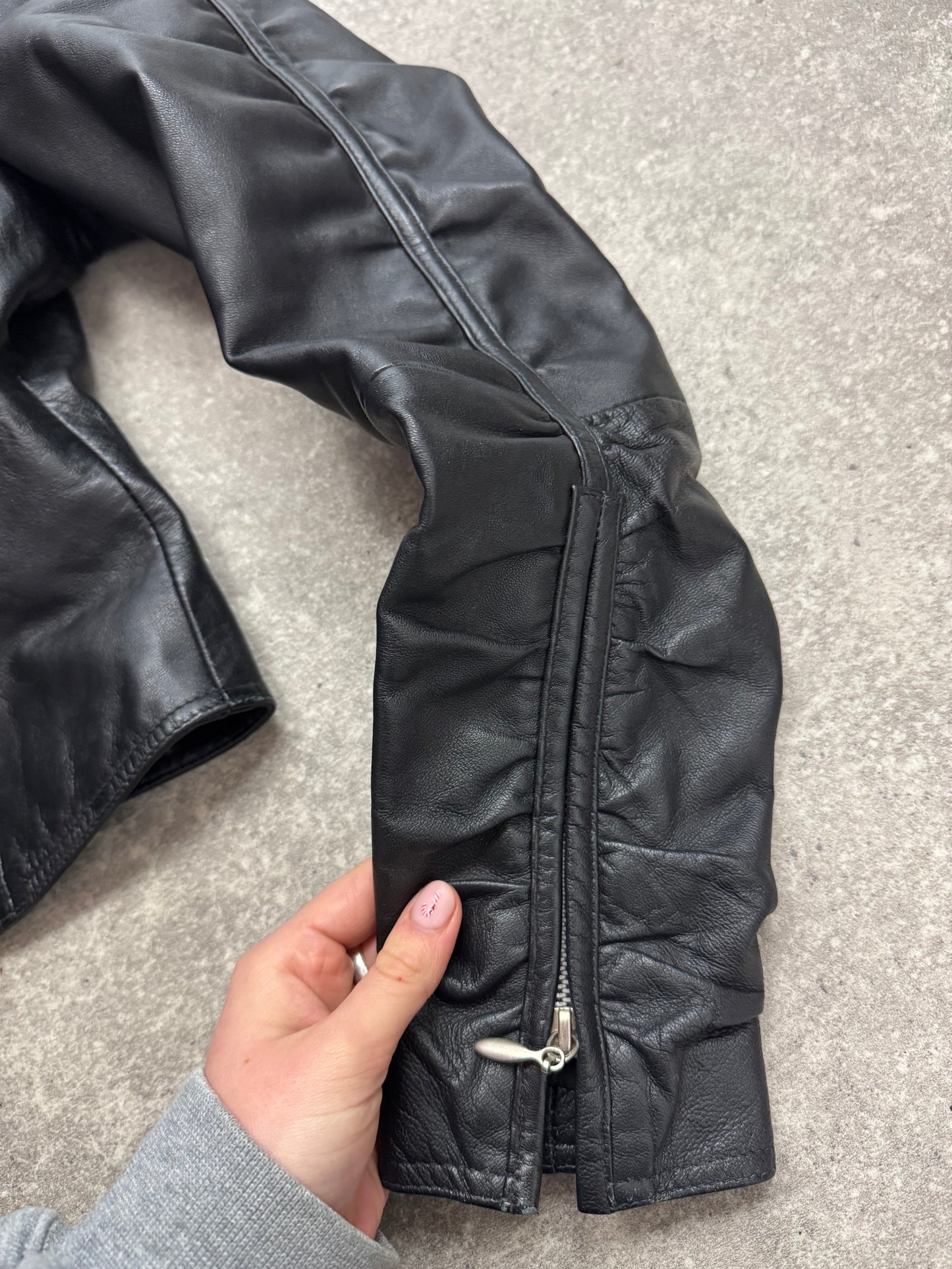 Leather Y2K Jacket (UK10)