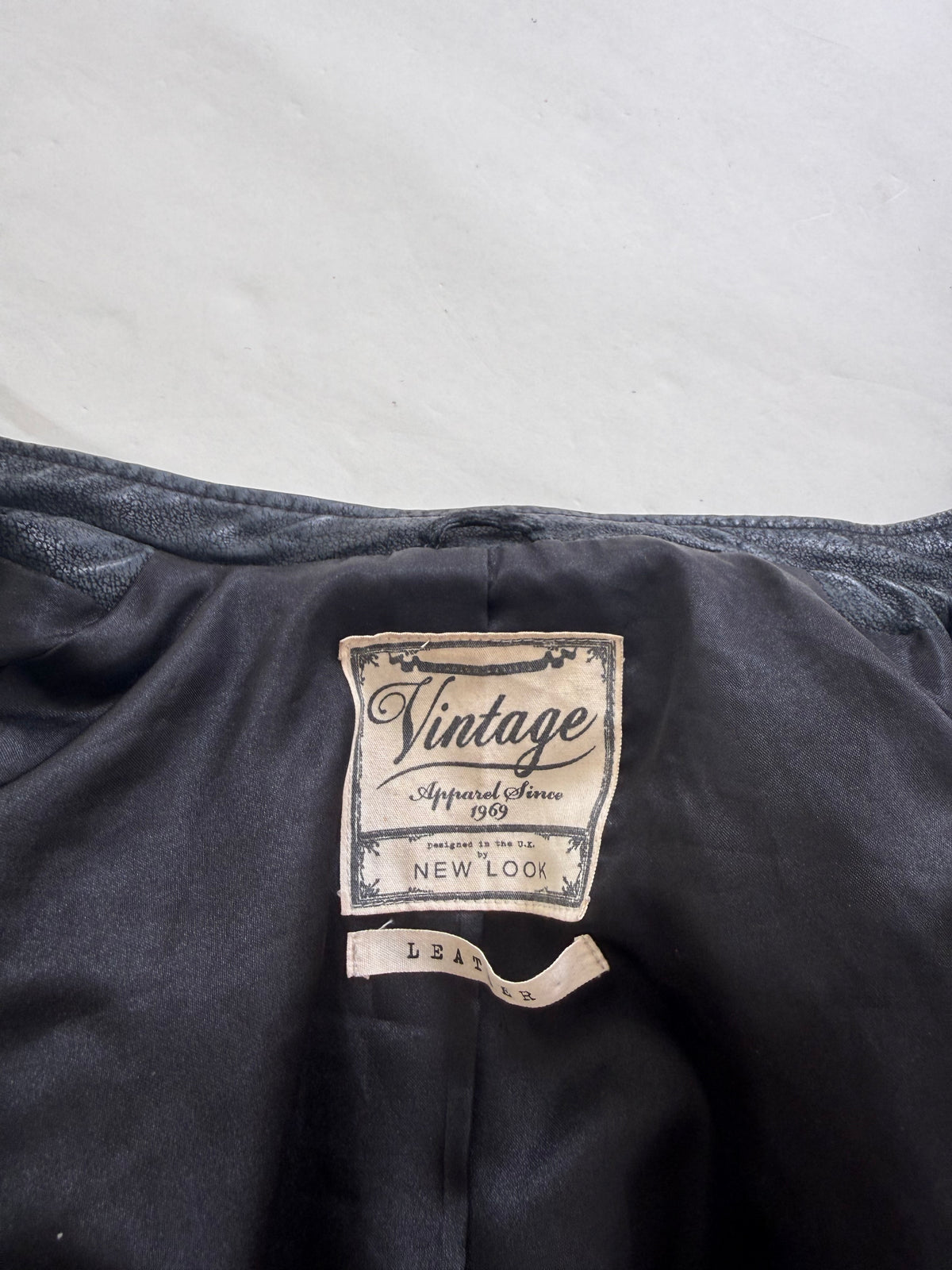 Vintage Leather Jacket (UK8)