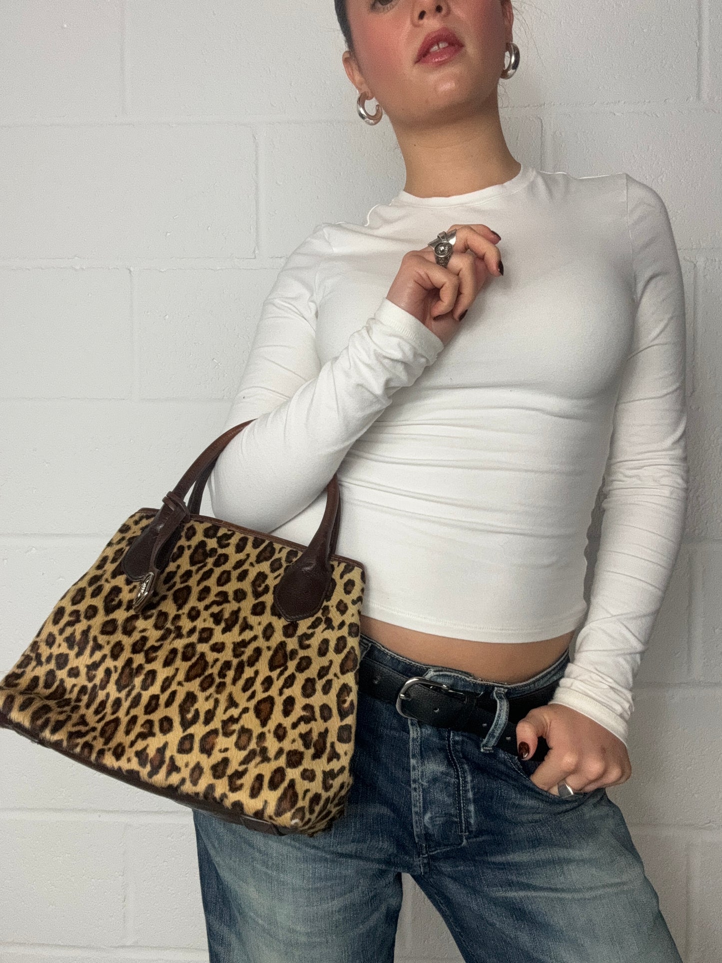 DKNY Leopard Mini Tote Bag