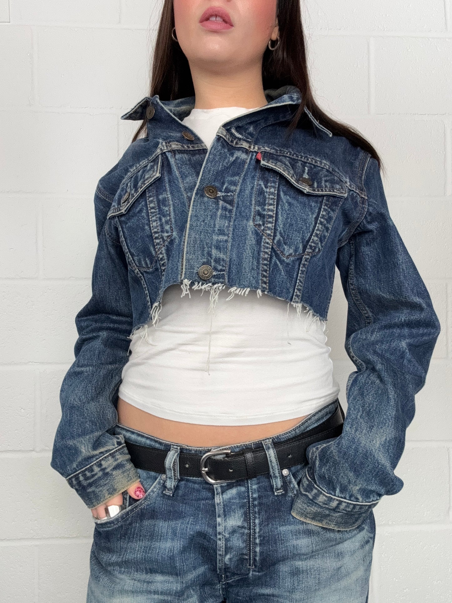 Levi’s Cropped Denim Jacket (S)