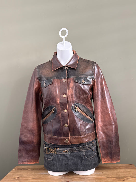 Miss Sixty Faux Leather Jacket (L)