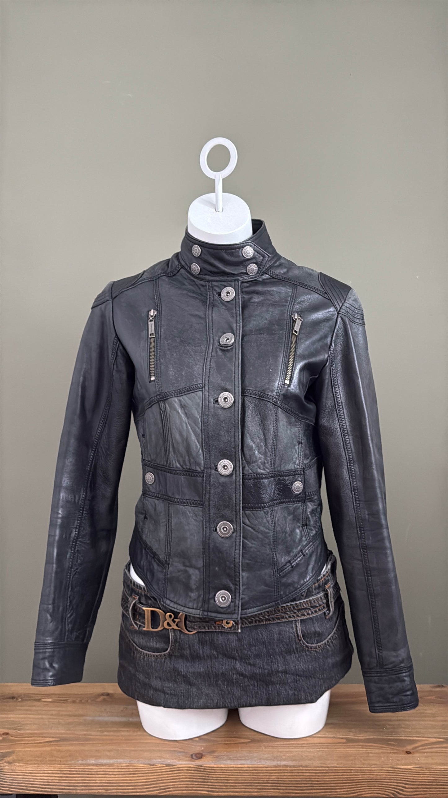 Leather Corset Jacket (UK12)