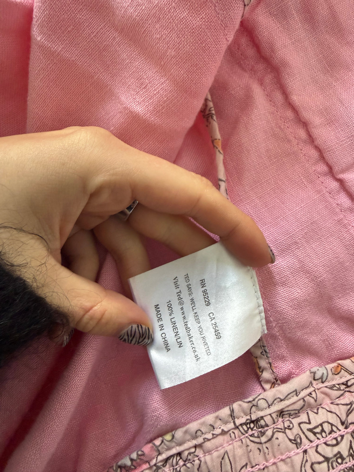 Ted Baker Pink Linen Jacket (UK8)
