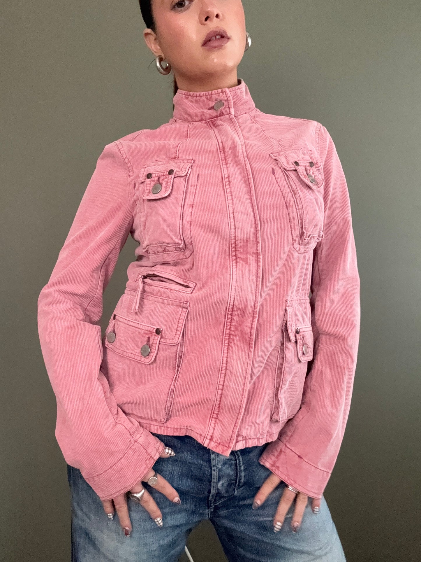 French Connection Pink Corduroy Jacket (UK8)