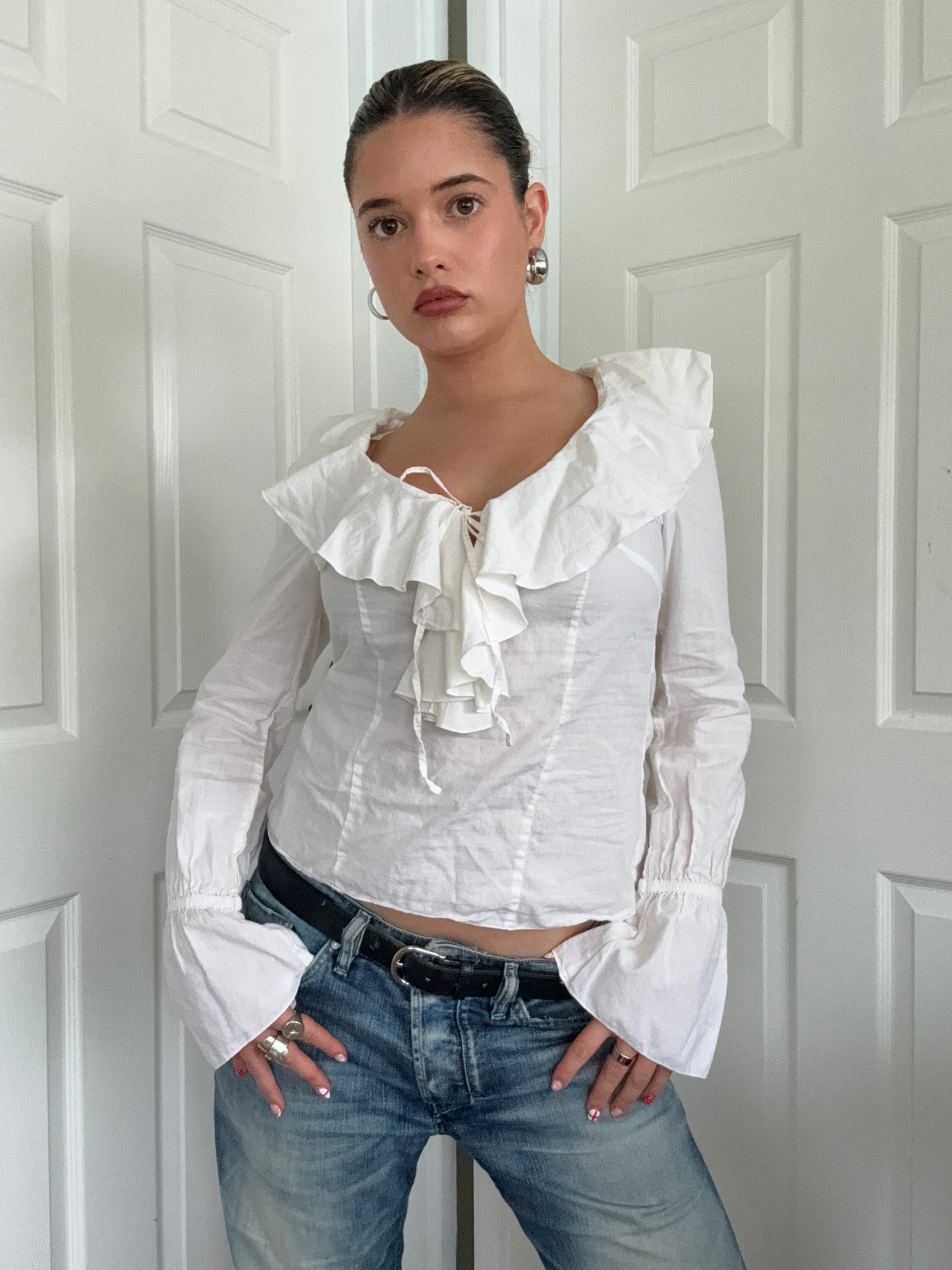 Morgan De Toi Ruffle Shirt (S)