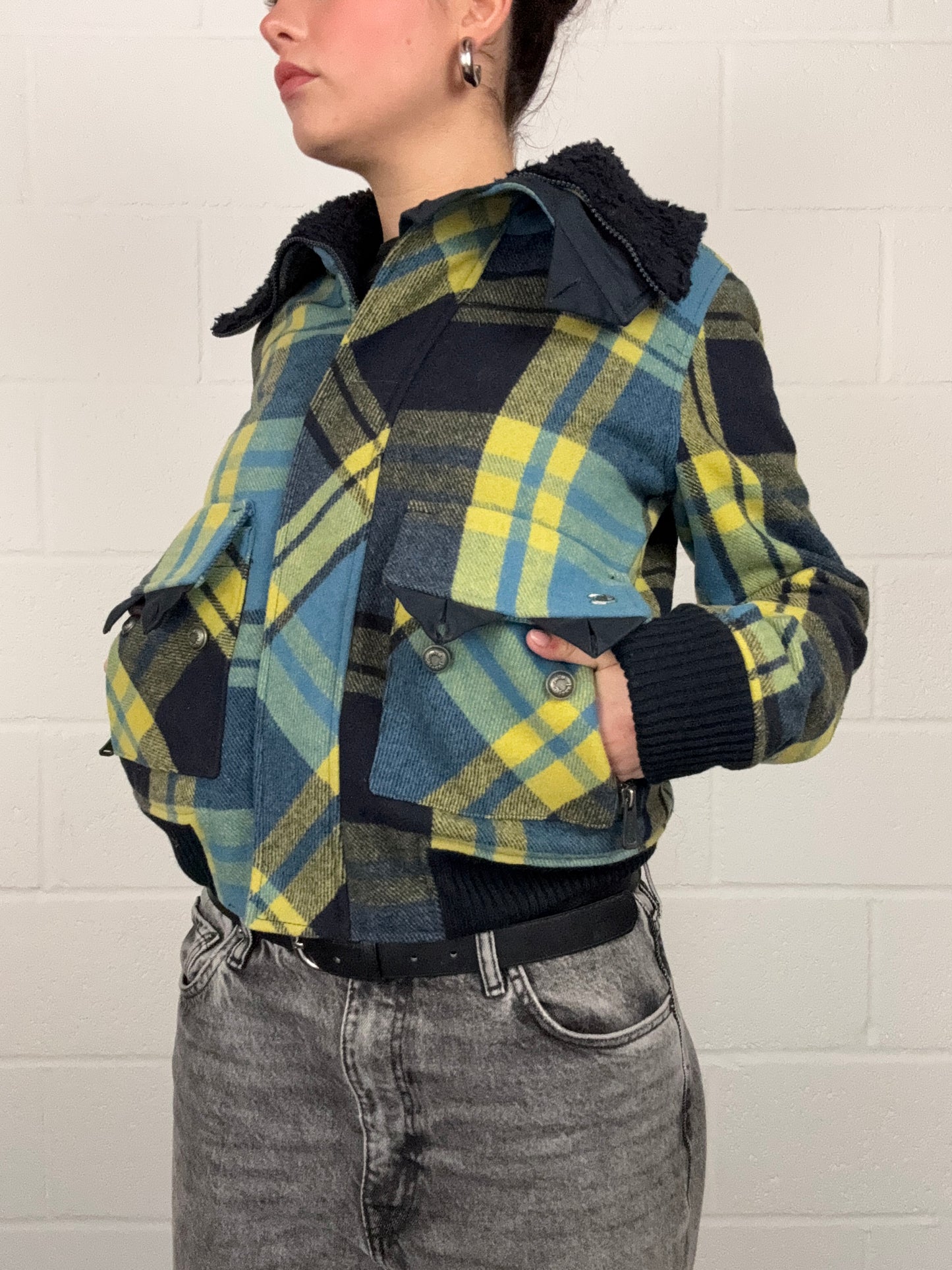 Diesel Tartan Wool Jacket (XS)