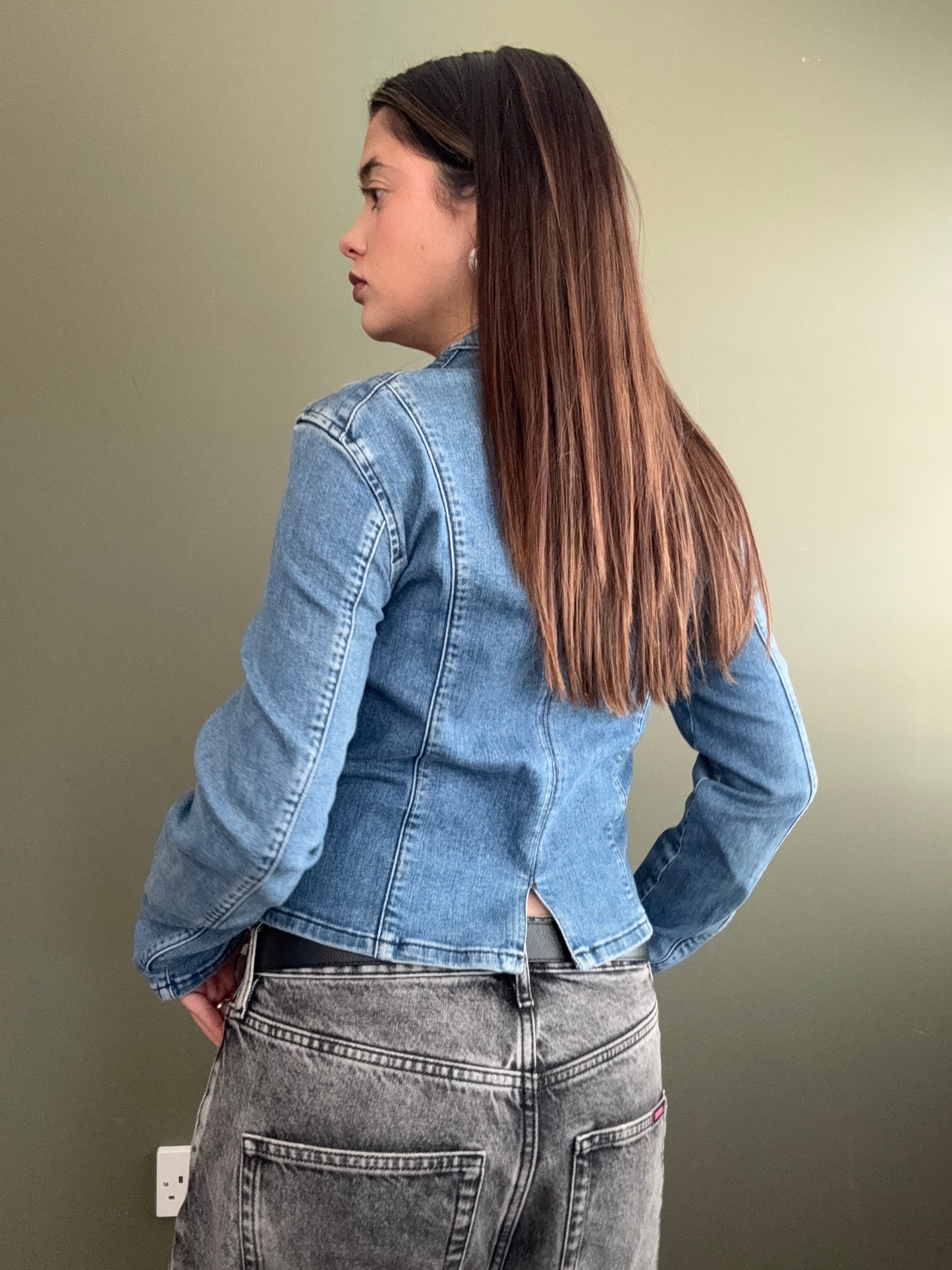 Denim Military Jacket (UK10)