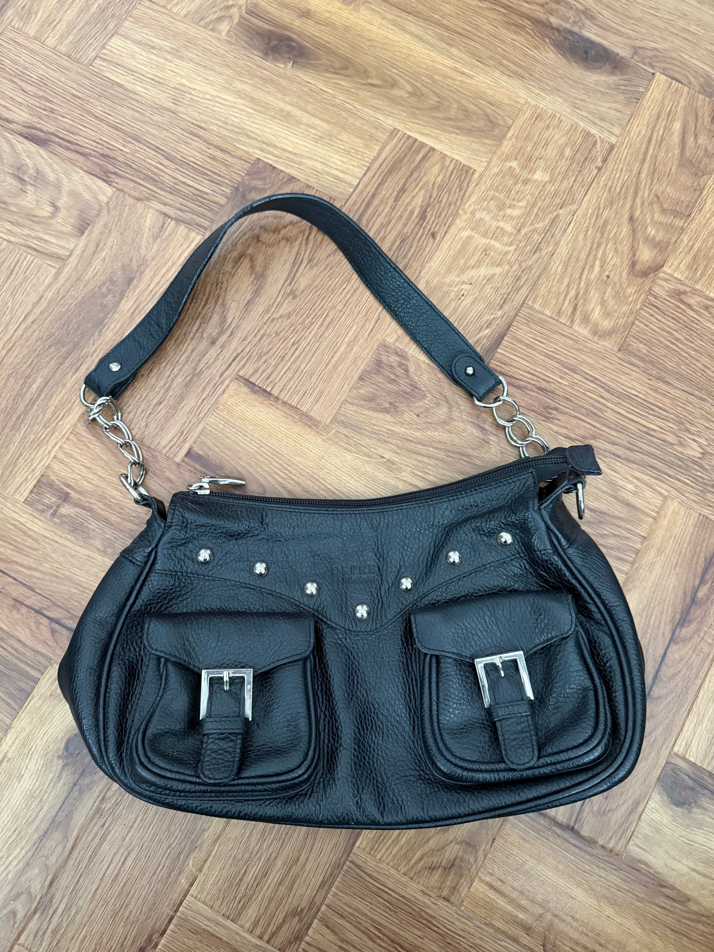Leather Buckle Handbag